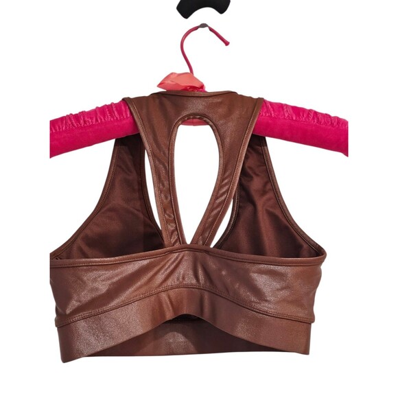 Carbon 38 Action Sports Bra 2.0 Takara Shine Cappuccino Brown Size Small Padded - Picture 5 of 14